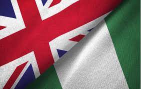 Union Jack and Nigerian Flag